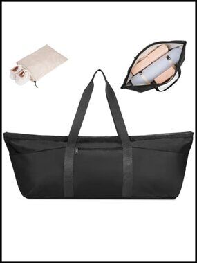 Large Yoga Mat Bag Trolley Sleeve Gym Carrier Shoe Bag Wet Pocket